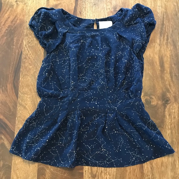 COPY - Maeve by Anthropologie Trace The Stars Blouse - Picture 1 of 8